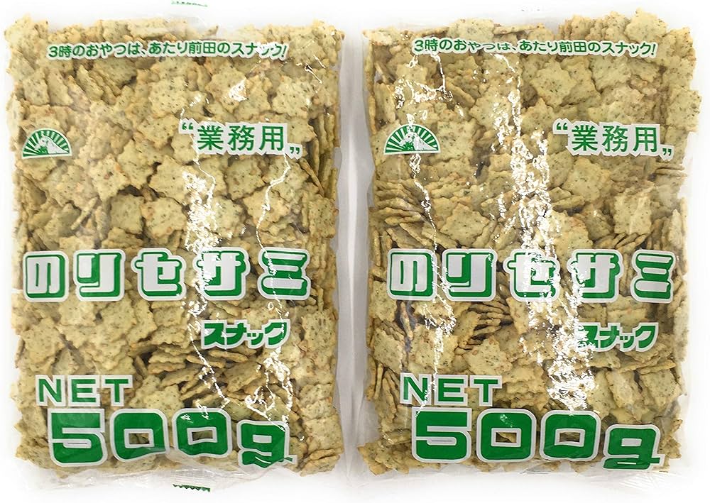 Amazon.co.jp: 前田製菓 のりセサミスナック 500g 2個セット (500g x2