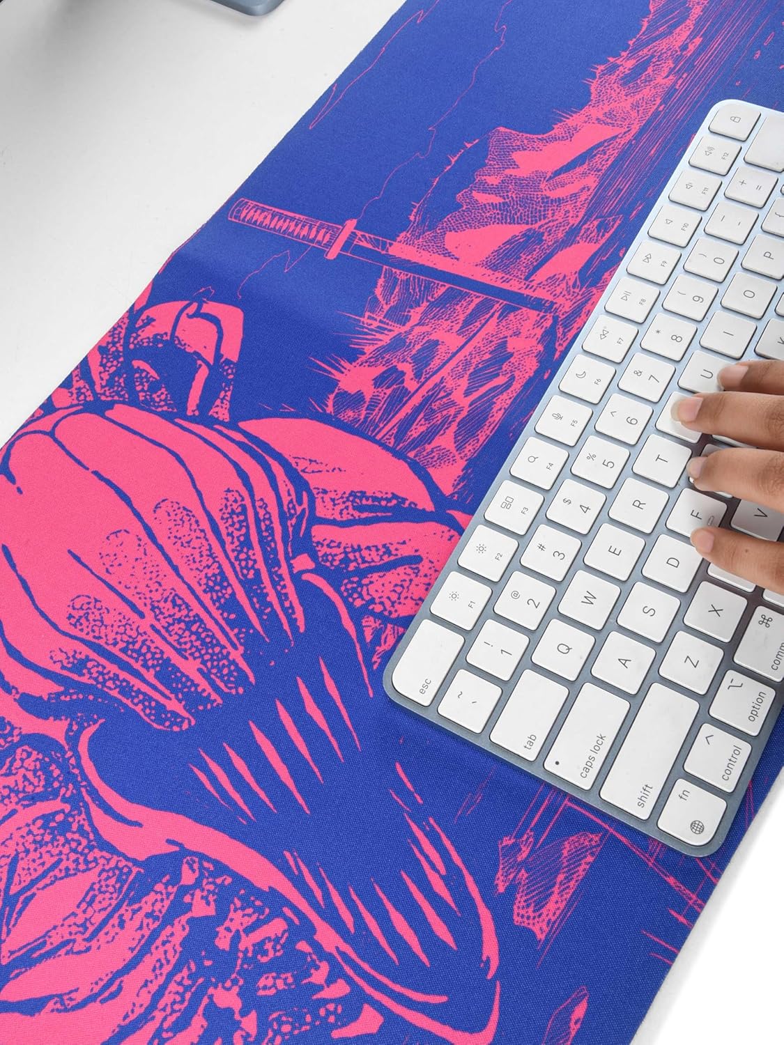 Anime Desk Mat Extra Large (800mm x 300mm x 3-4mm), Printed Anti-Slip Anime Mouse Pad (Mutual Love)