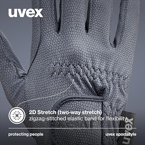 Miniatura 7 de Uvex Sportstyle - Guantes de equitación para mujeres y hombres, marrón, 5.5, transpirables, lavables y con capacidad para pantalla táctil
