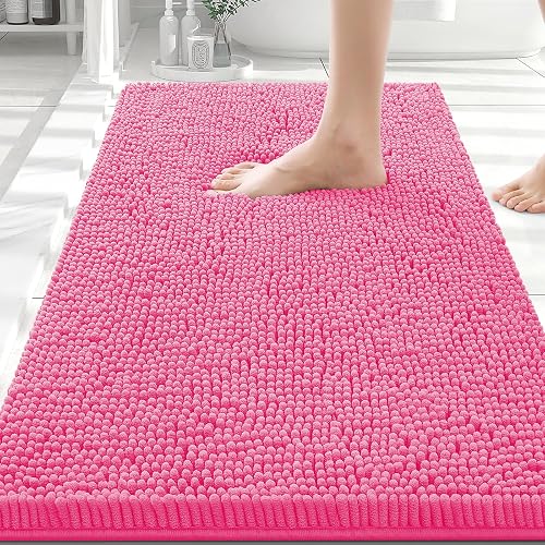 Smiry Bathroom Rugs 30X20, Luxury Chenille Extra Soft Absorbent Bath