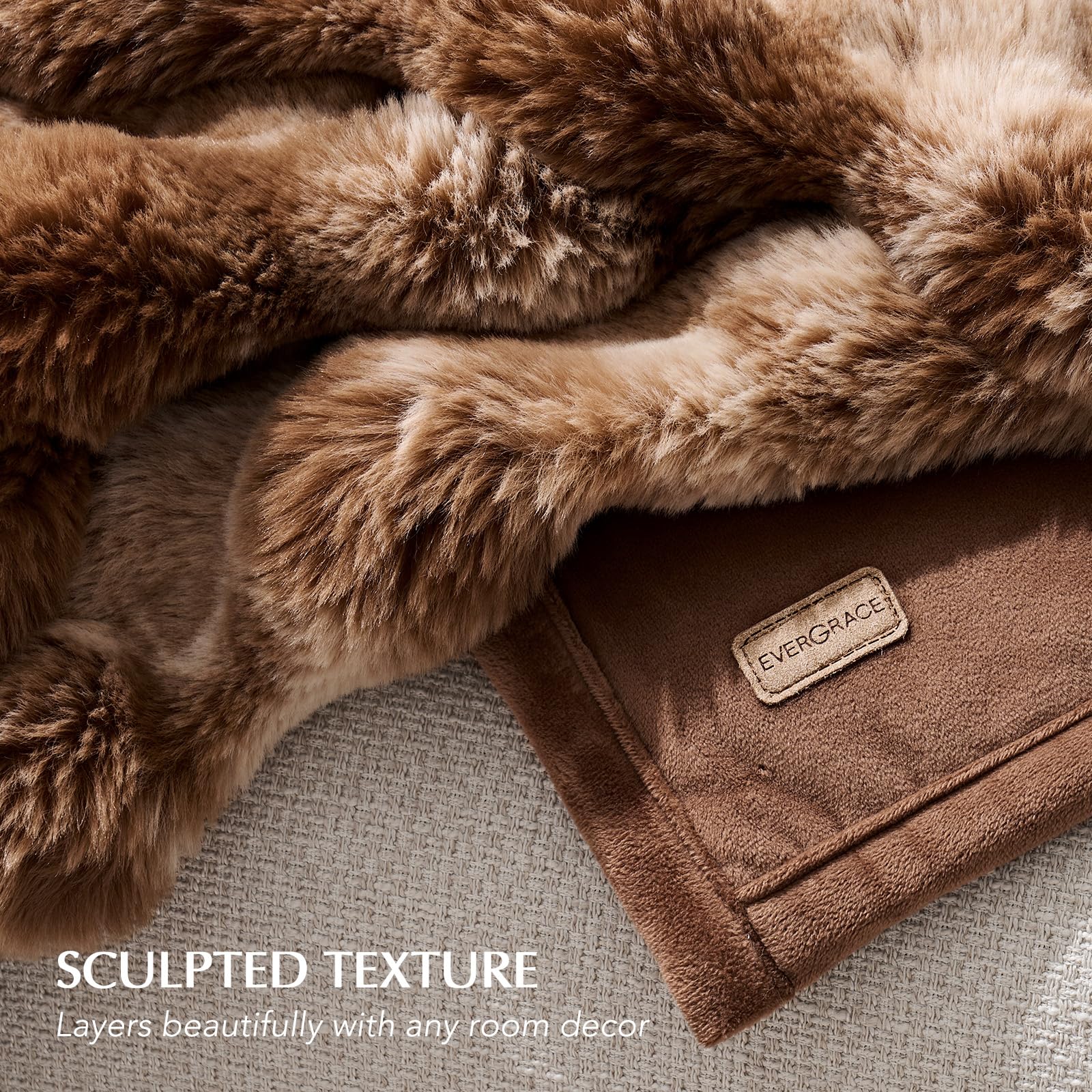 Amazon.com: EverGrace Ultra Soft Luxury Fluffy Faux Rabbit Fur