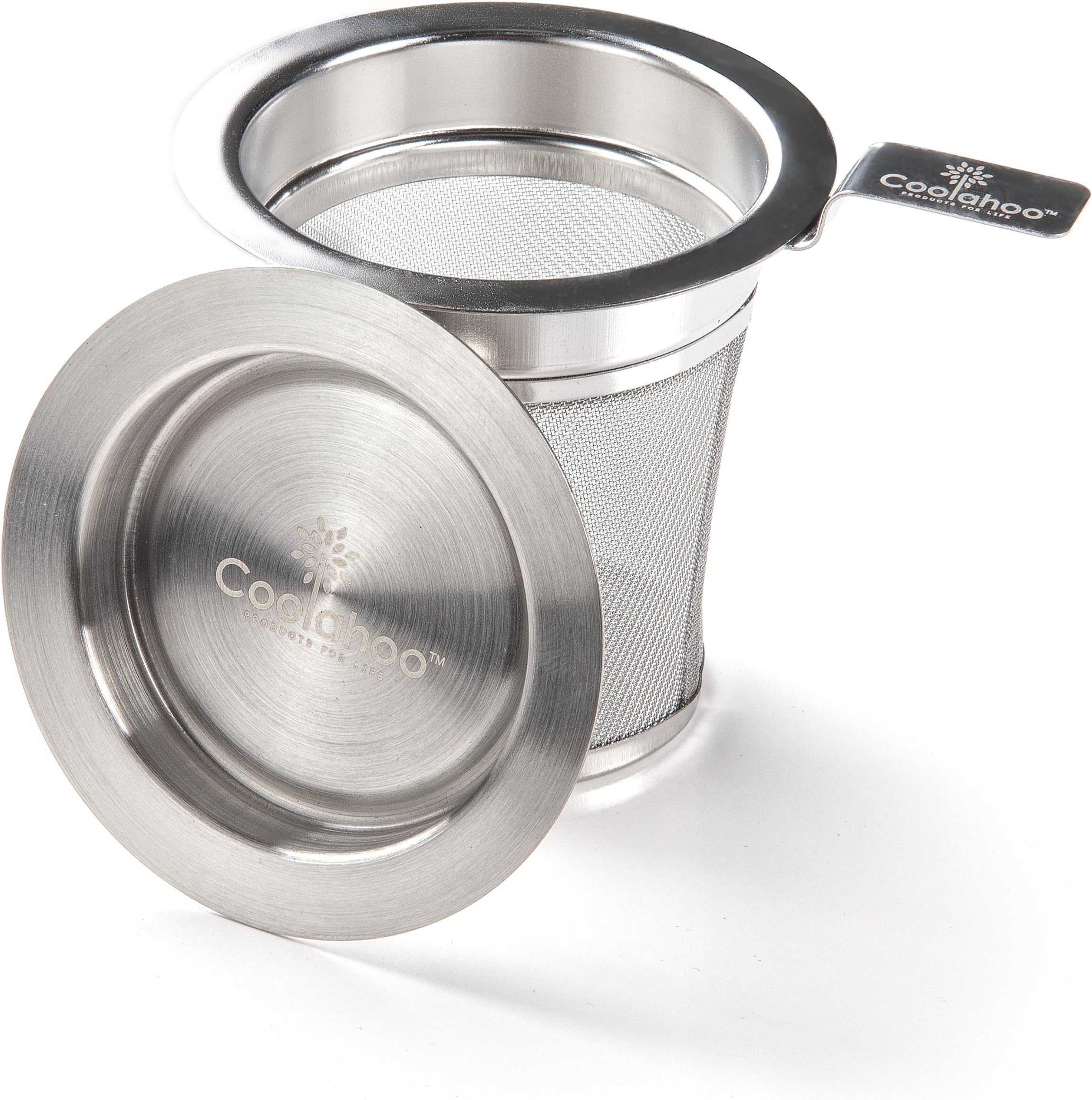 Tea Barron Best Loose Leaf Tea Infuser – Finest Weave Commercial Grade Tea Strainer Basket Crafted from 304 Stainless Steel – Roomy Fine Mesh Tea Diffusers Cup Won’t Let Particles Through