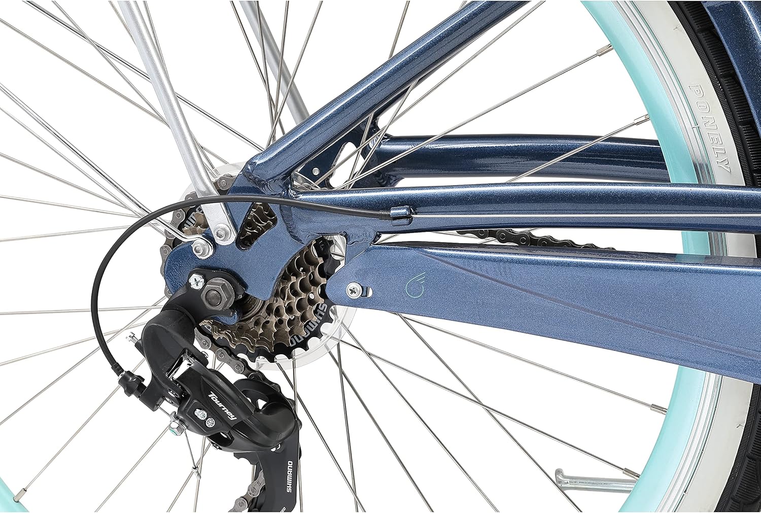 sixthreezero sixthreezero Easy Boarding Women's 7-Speed Bicycle, Teal