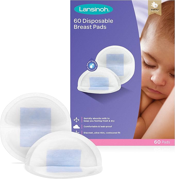 Lansinoh Disposable Breast Pads Pack of 60 for nursing breastfeeding