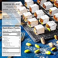 Vista 3 de Hazer Baba Delicias Turcas con Pistacho, Caja de bocadillos gourmet, Tradicional, Bocadillo vegano, Lokum turco, Dulces únicos, Loukumi, Delicias