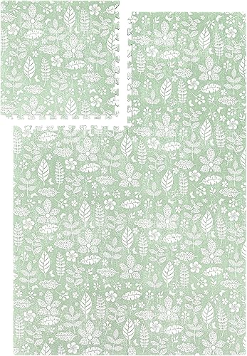 Miniatura 8 de Alfombrillas de juego de espuma prémium para ejercicio y bebé, elegante y grande, no tóxica, 6 azulejos, espaciosas de 6 pies x 4 pies, forro