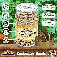 Vista 32 de Rani - Semillas de cilantro orgánicas enteras (Dhania Sabut) 1.5 oz (42 g) Tarro PET ~ Todo natural Vegano Apto para gluten Sin OMG Origen