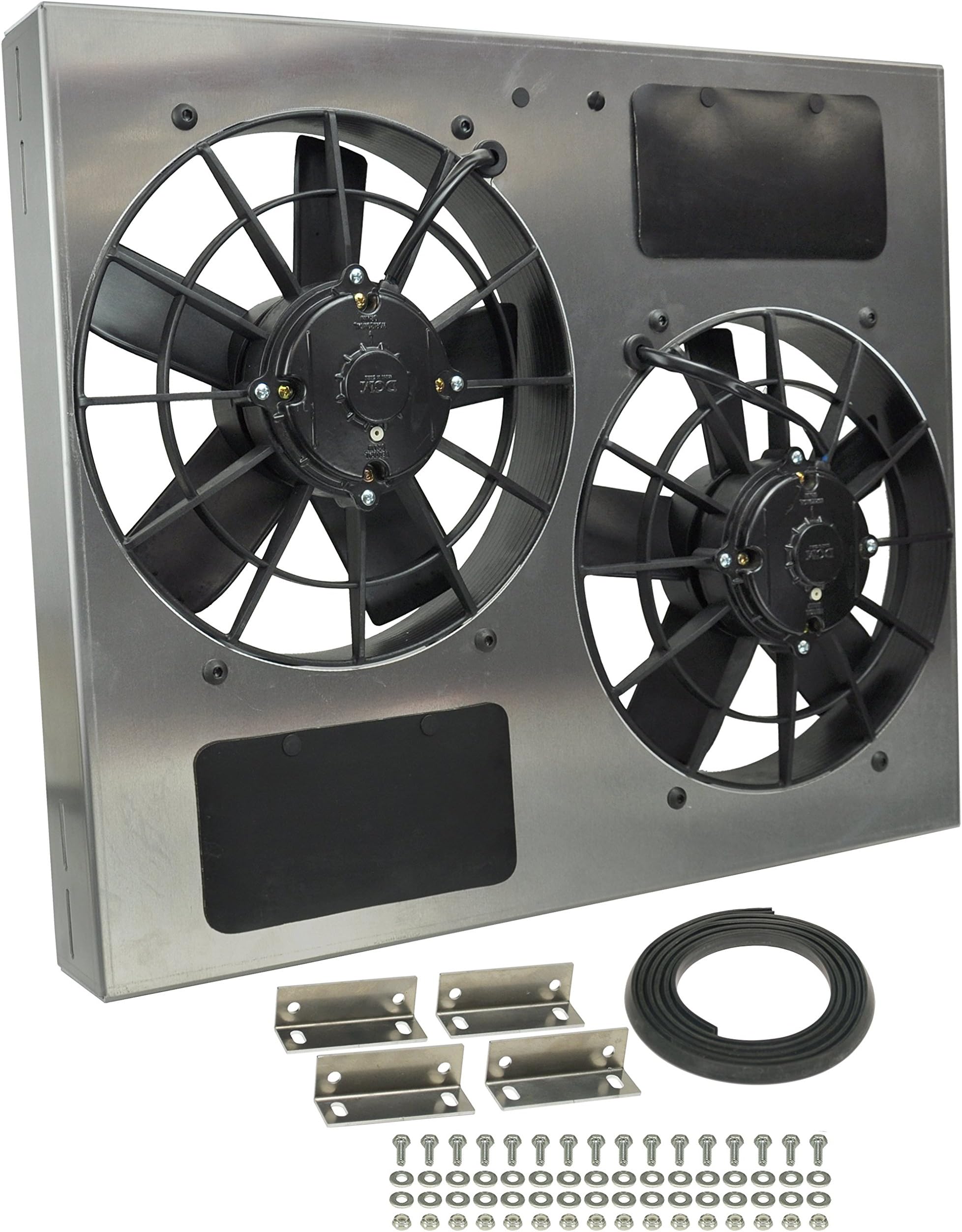 16835 Dual Radiator Fan with Aluminum Shroud Assembly