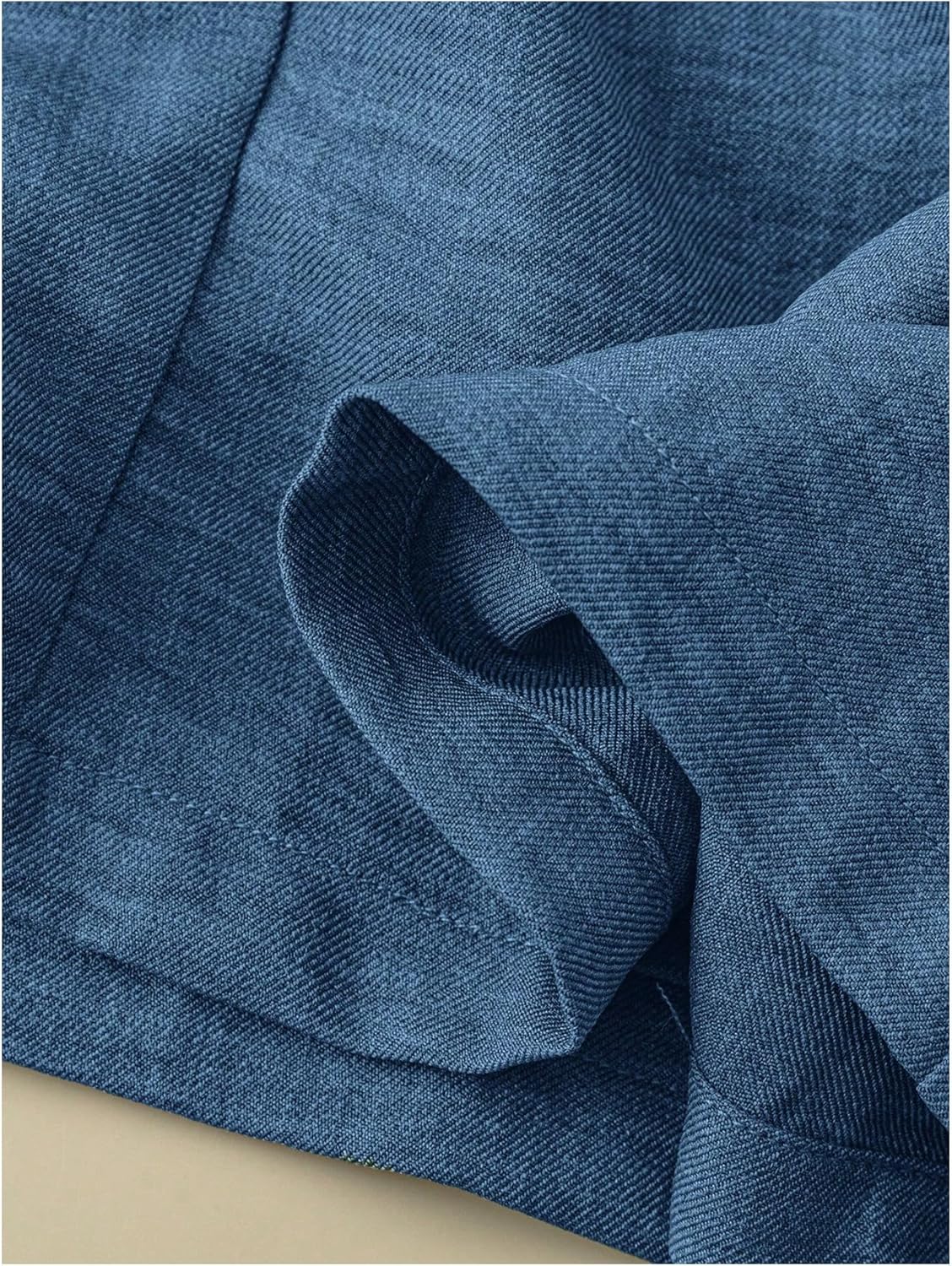 SOLY HUX Women's Linen Pants Elastic High Waisted Wide Leg Flowy Palazzo Casual Trousers - Image 2