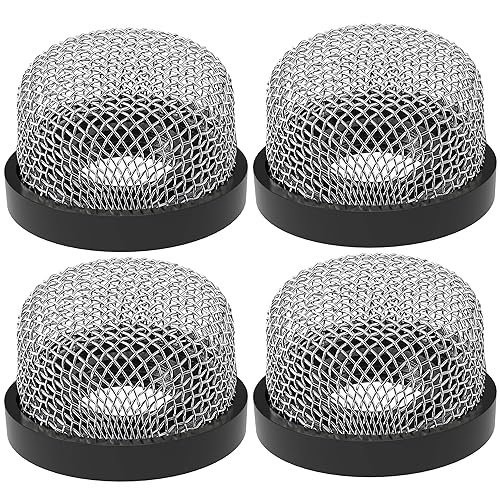 Miniatura 8 de Saillong Colador de malla de acero inoxidable de  pulgadas -14, filtro de malla inoxidable compatible con bomba Livewell, filtro de rosca MA-023