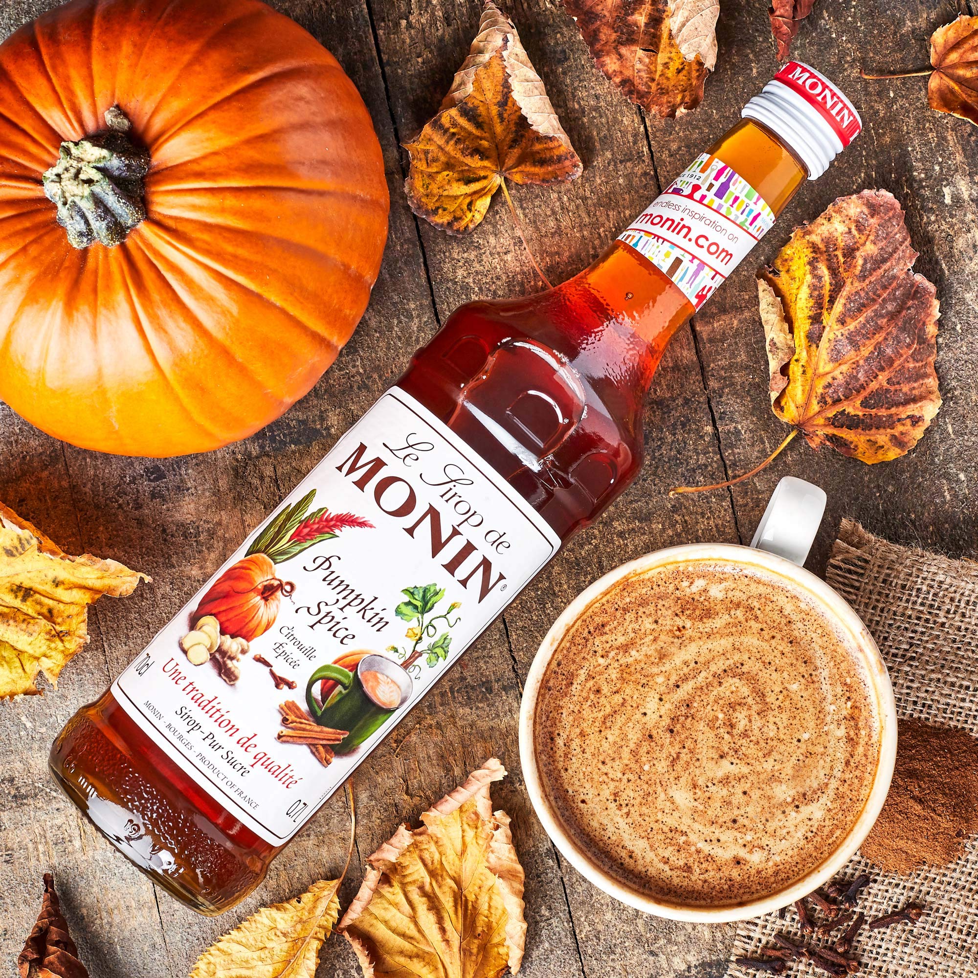 Sirope Monin Pumpkin spice 70cl. + Pump set