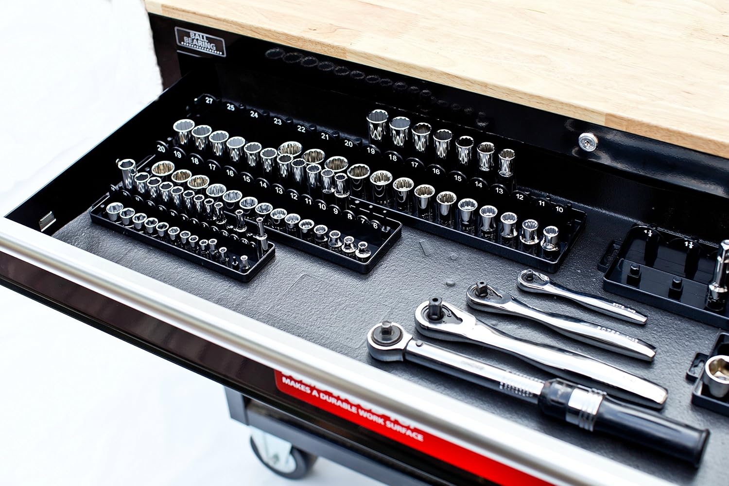 Professional Grade High Grip Tool Box Drawer Liner | Heavy Duty | Non-Slip Solid Surface | By Mod-Box (12" Deep, 14' Long)