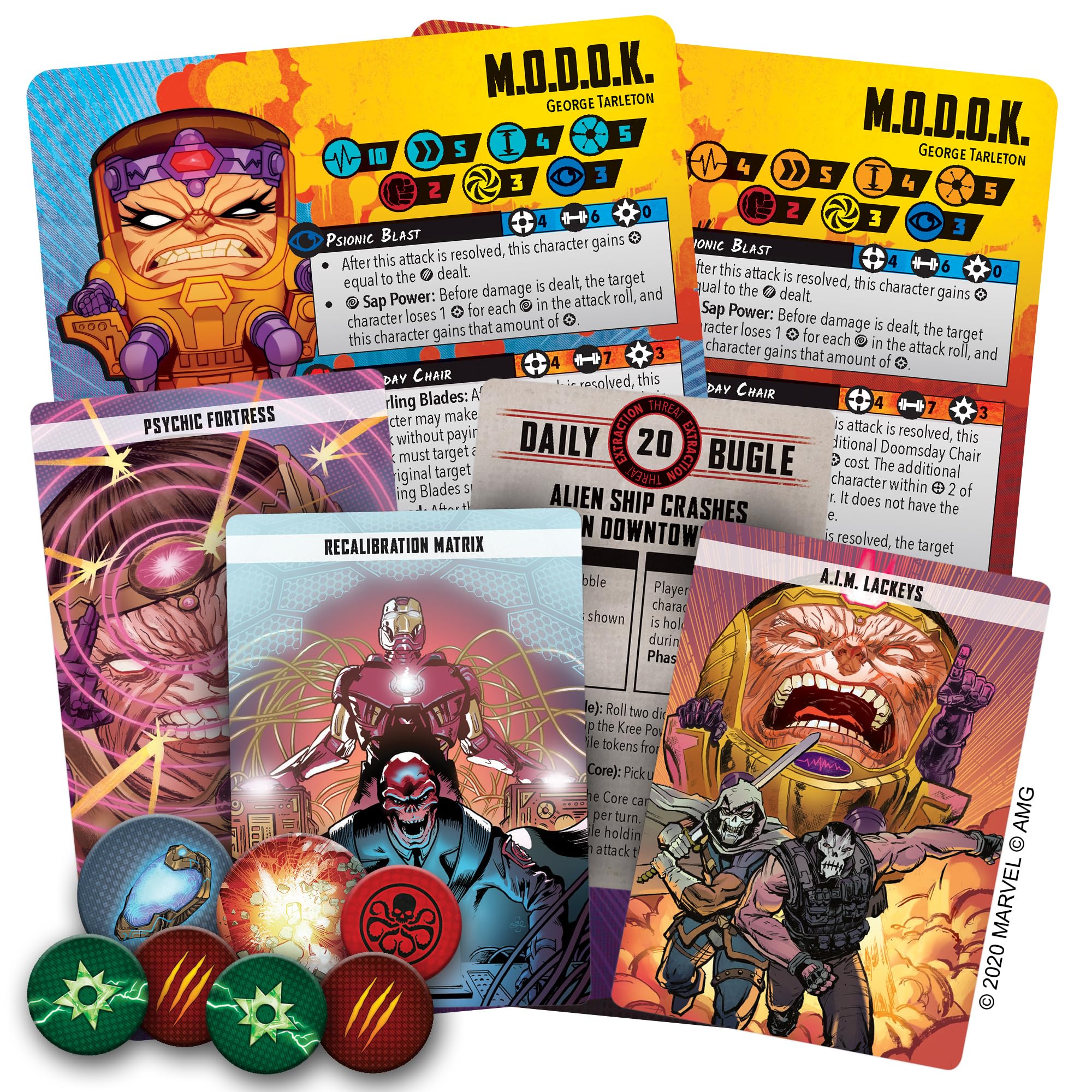 Atomic Mass Games , Marvel Crisis Protocol: Character Pack: M.O.D.O.K. , Miniatures Game , Ages 10+ , 2+ Players , 45 Minutes Playing Time