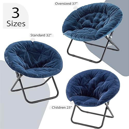 Miniatura 20 de Heritage Kids Silla plegable de piel sintética blanca con base dorada de 23 pulgadas Kids Saucer™ Blanco con base dorada,Negro con base negra,Negro