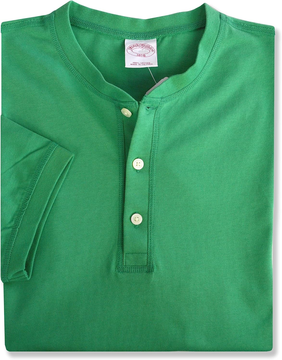Brooks Brothers Camiseta De Manga Corta De Algodón Con Logotipo Henley