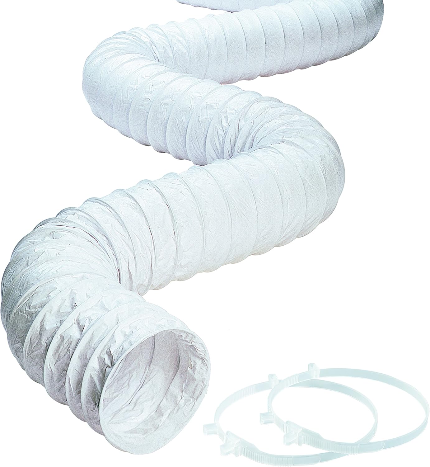 Deflecto CPH38W Hose Vinyl White 3x8 Inches
