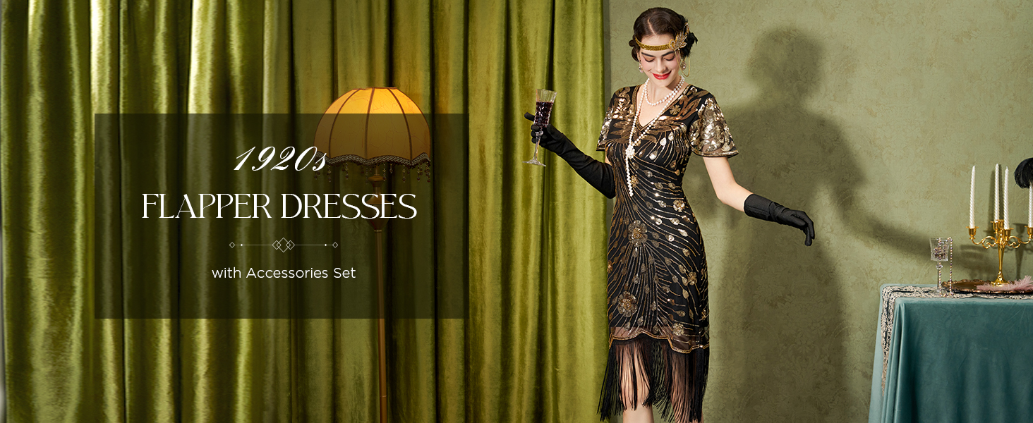 Gatsby Dress Ro Rox Josephine - Vestido Vintage De Gran Gatsby Retro De Disfraz Peaky Blinders