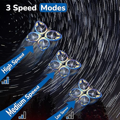 Miniatura 4 de Contixo TD2 Mini dron con cámara, frecuencia de control de 2.4 GHz, batería de 3.7 V 550 mAh, rango de vuelo de hasta 100 pies, múltiples modos de