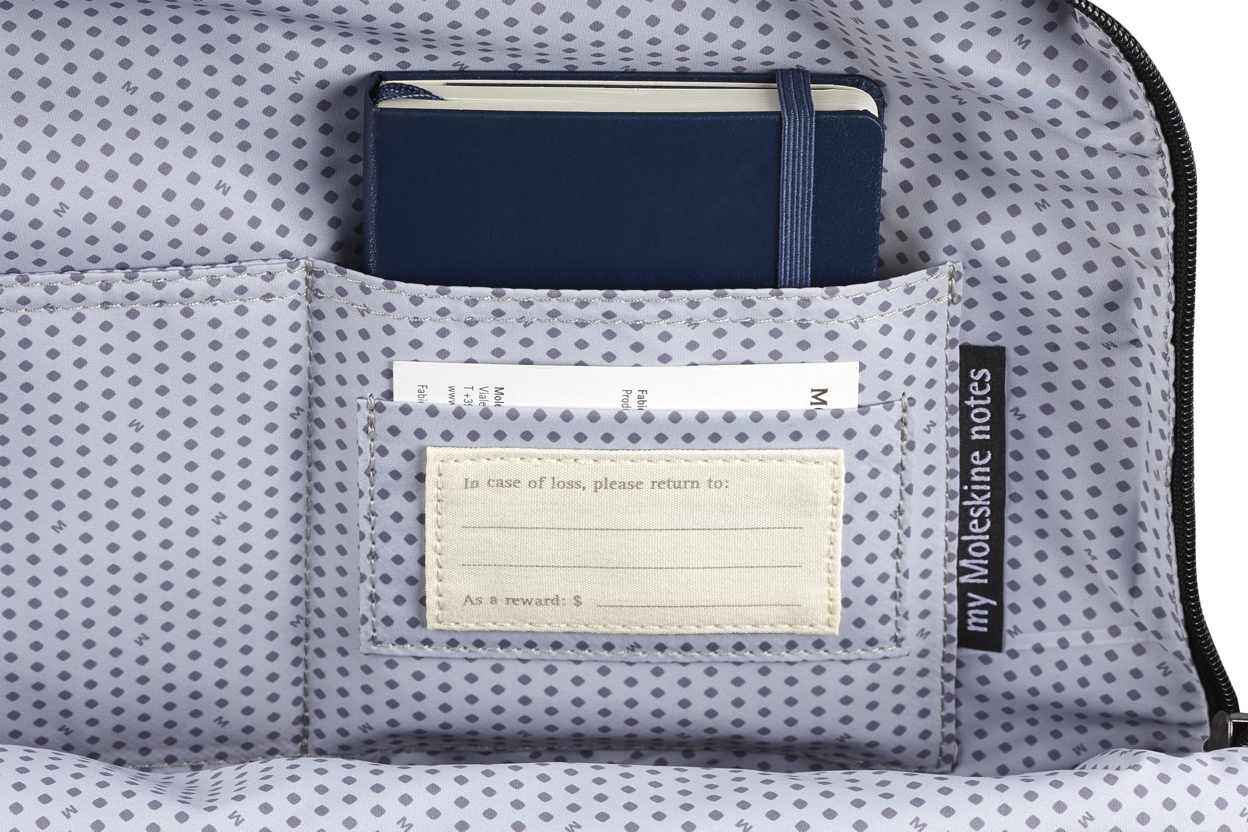 Moleskine Zaino PRO Collezione Classic, Zaino Professionale Porta PC Compatibile con Laptop, iPad, Notebook fino a 14'', 30 x 41 x 12 cm, Blu Zaffiro