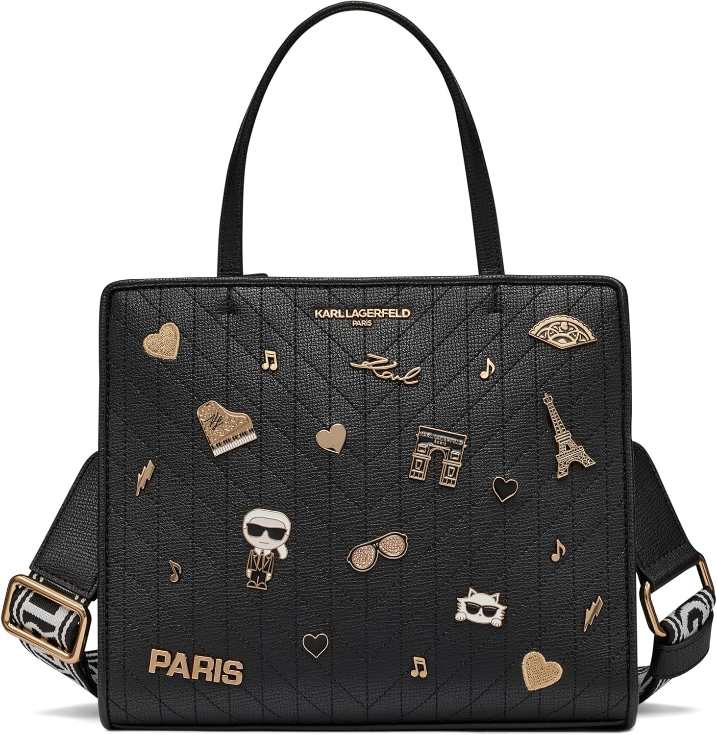 KARL LAGERFELD womens Maybelle Pins Satchel