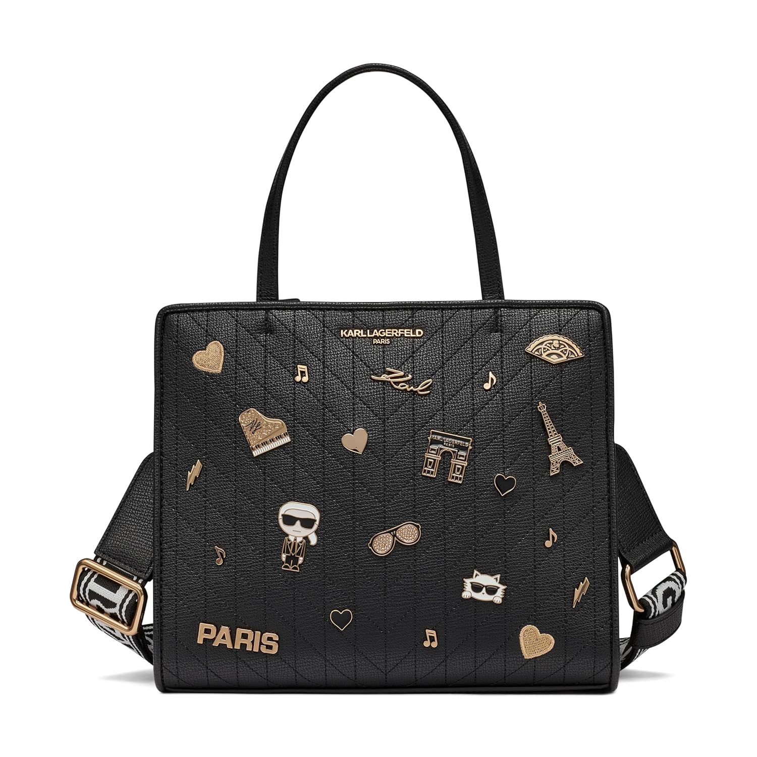 KARL LAGERFELD womens Maybelle Pins Satchel