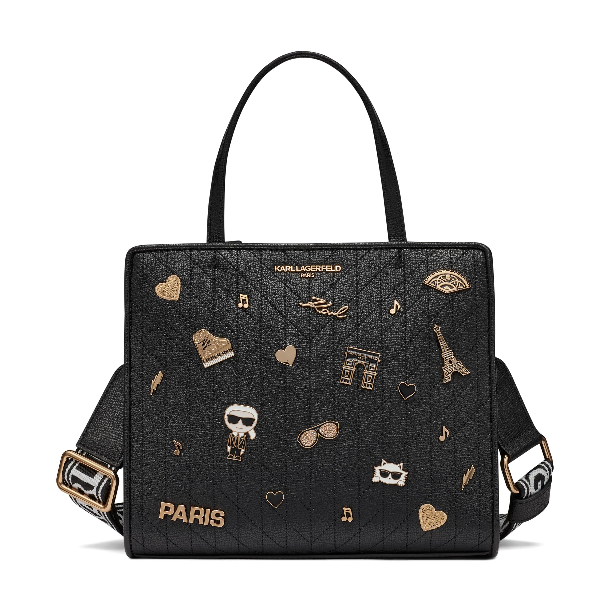 KARL LAGERFELD womens Maybelle Pins Satchel