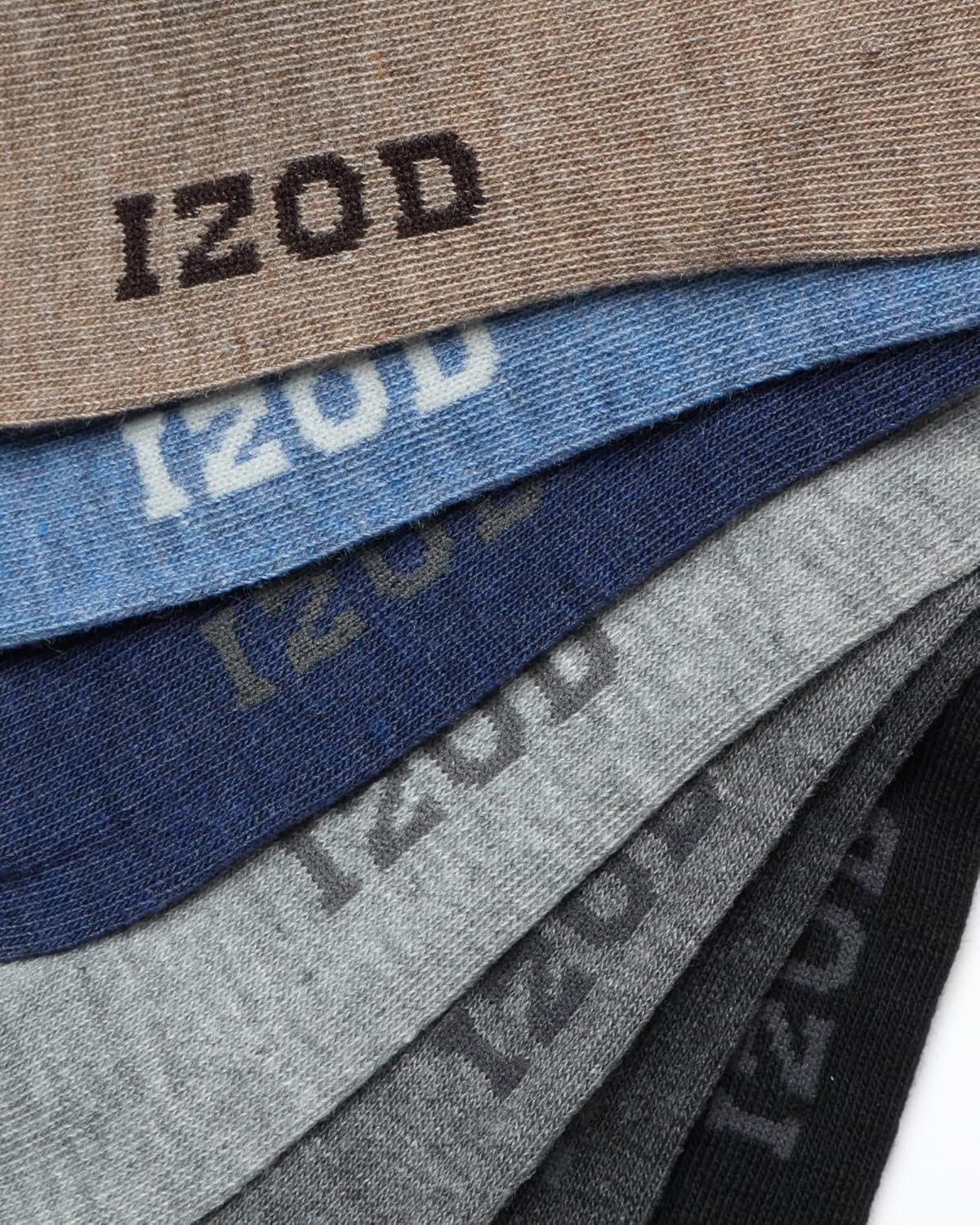 IZOD Mens Dress Socks - 7 Pack Lightweight Moisture Wicking Stay Up Cuffed Crew Socks for Men for Casual Business Formal Wear - Image 5