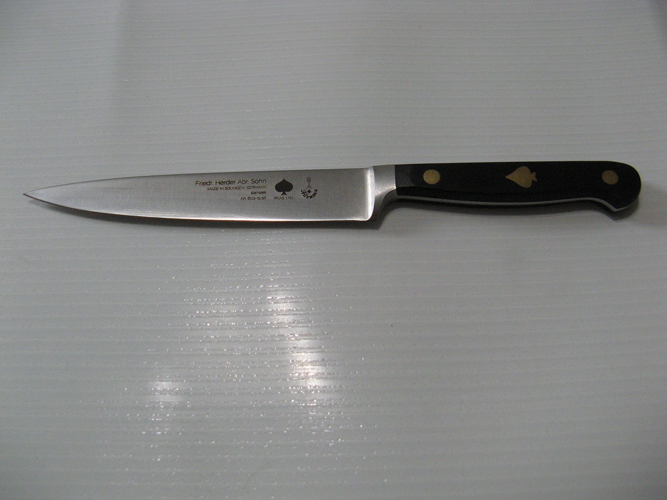Friedr Herder Forged Stainless Steel 6" Slicing Knife 8113-15,50