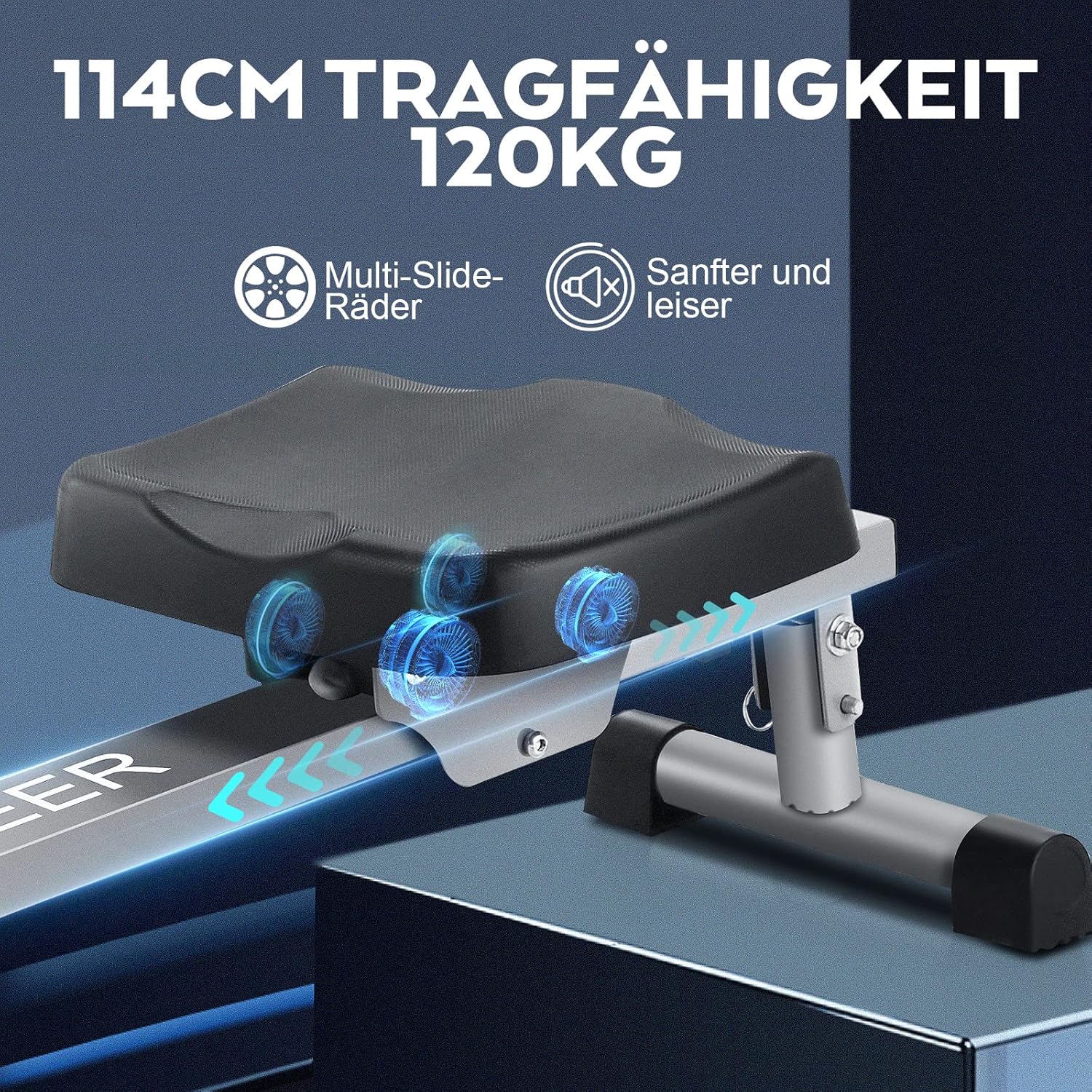 ANCHEER Rower capacity and smooth operation