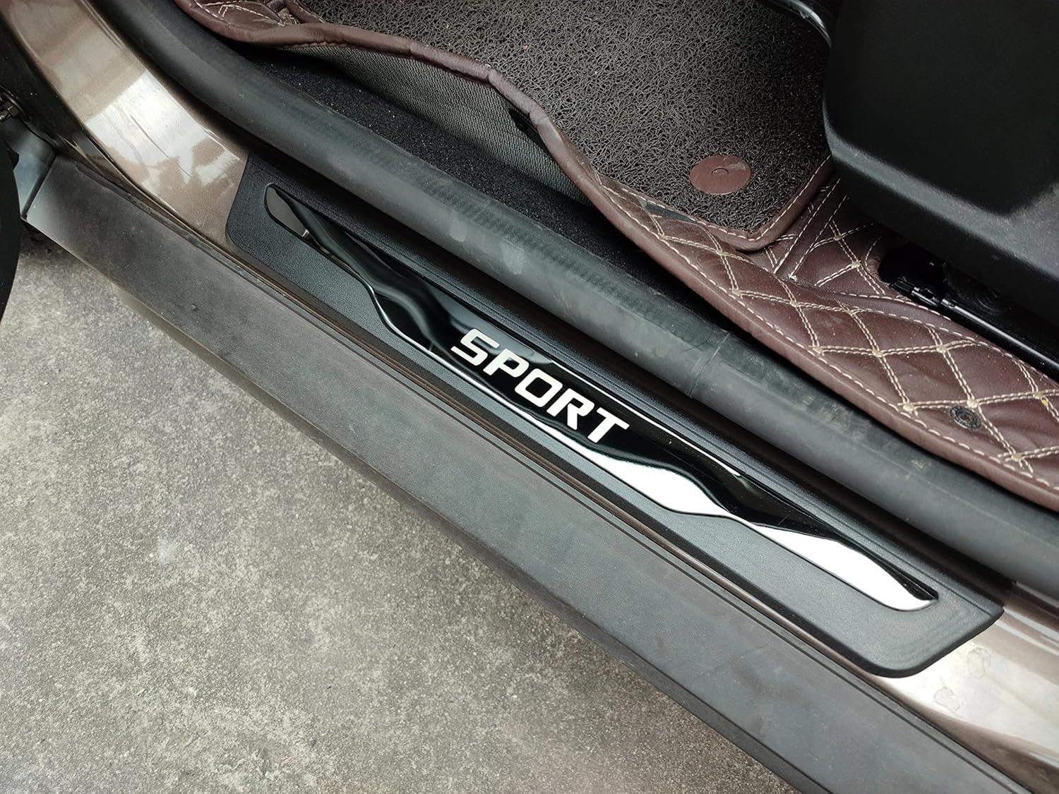 GZBFTDH Car Door Entry Guard, for Ford Ranger 2010 2022 Parts Kick Panels Guard Scuff Plate 4PCS, Stainless Steel Car Door Sill Protector Cover, Auto Interior Accessories