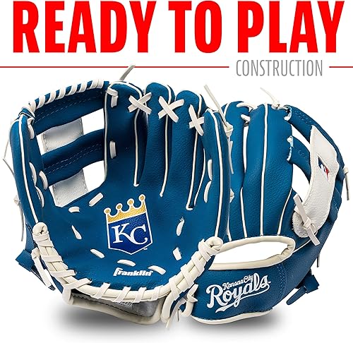 Vista 94 de Franklin Sports MLB Youth Teeball Glove and Ball Set - Kids Baseball and Teeball - Perfect First Kids Glove - 9.5" Naranja/Negro