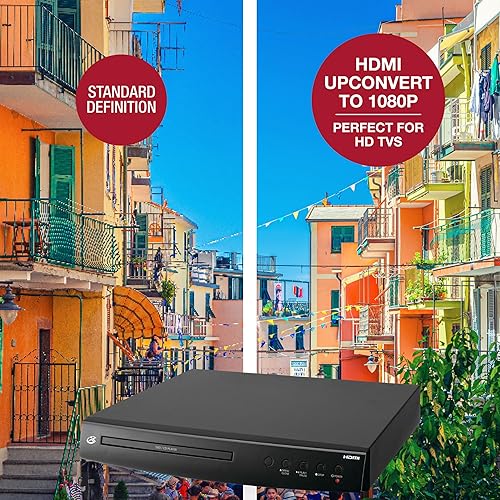 Miniatura 8 de GPX D200B reproductor de DVD con control remoto y escanéo progresivo de 2 canales, Negro), DH300B