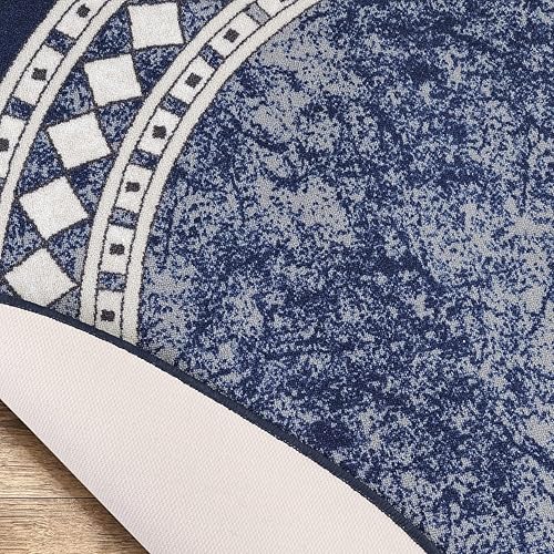 Miniatura 12 de Antep Rugs Alfombras modernas con bordes de 2 x 7 pies antideslizantes (antideslizante) de perfil bajo con parte trasera de goma para interiores