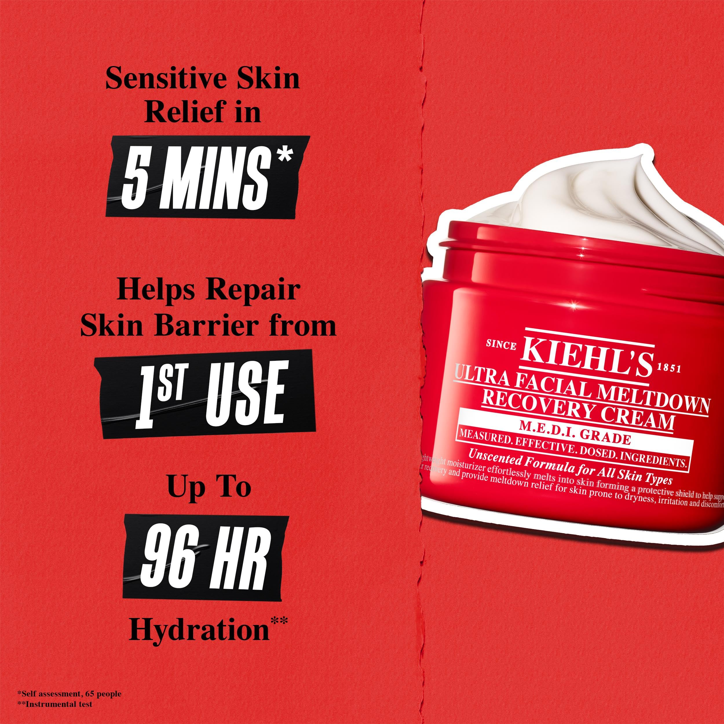Kiehl’s Ultra Facial Meltdown Recovery Cream, Colloidal Oatmeal Skin Protectant for Sensitive, Eczema‑Prone Skin, Repairs Barrier & Hydrates up to 96hrs, 50ml — view 5