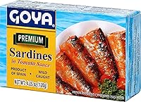 Vista 2 de Goya Foods Premium Sardinas en salsa de tomate, 4.25 onzas (paquete de 25)