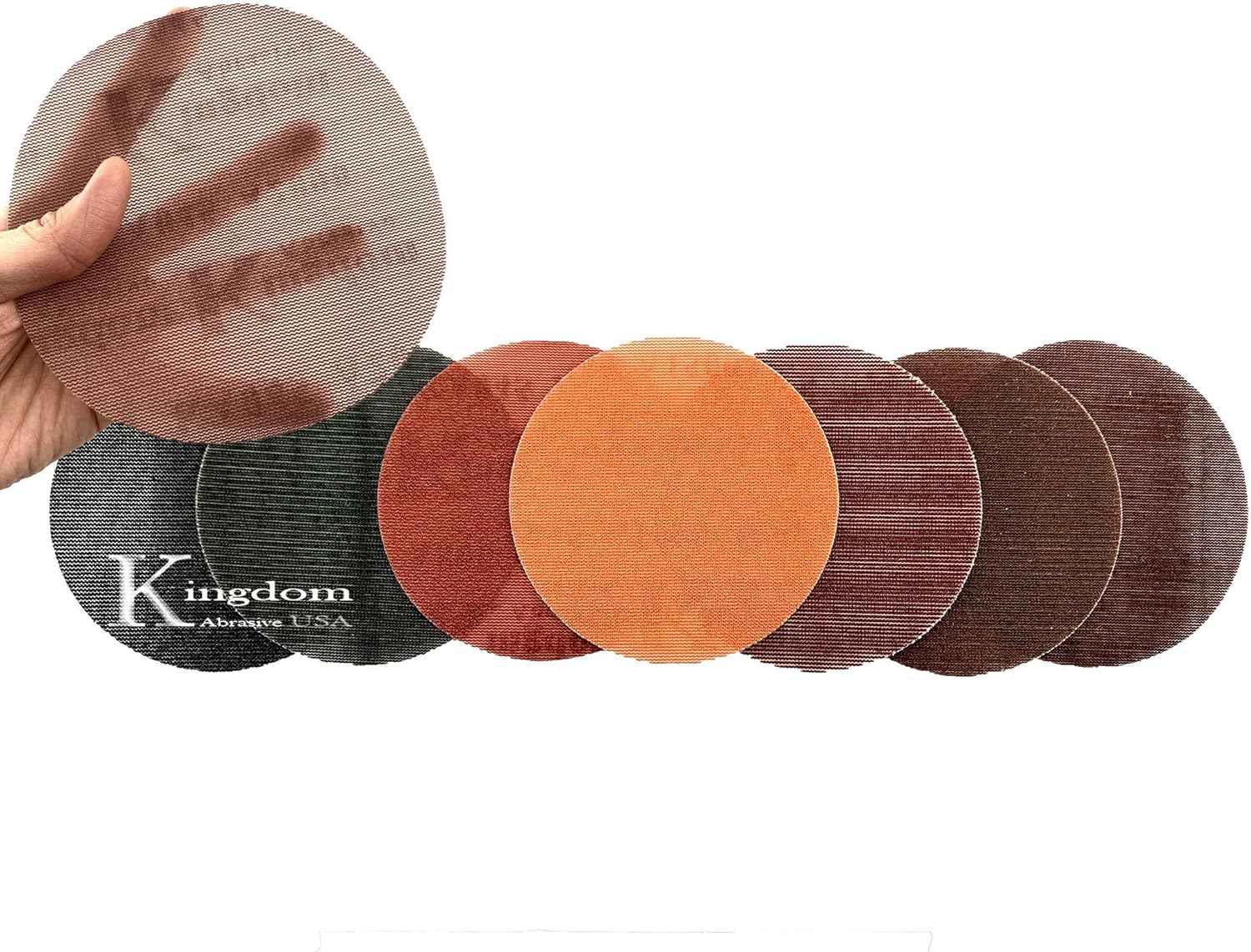5-In. Kingdom Abrasive Pro-Net Ultra Fine Assorted Grit, 5 Each of 1000, 1500, 2000 & 3000 Pro-Net Mesh Sanding Discs with Free Pad Protector (20-Pack)