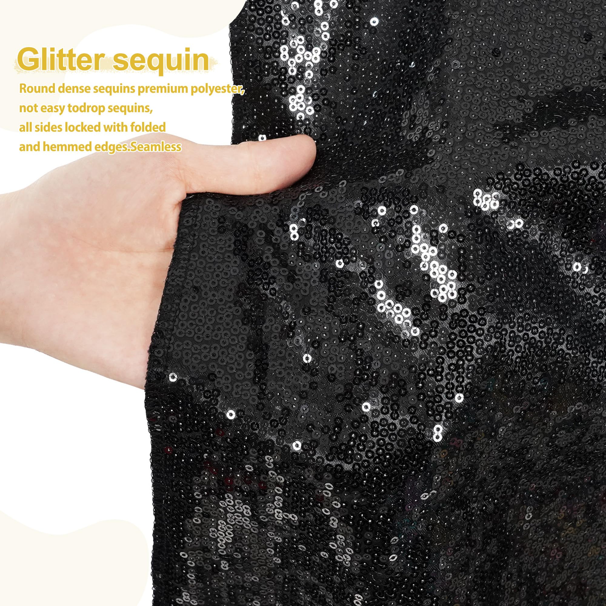 Sequin Backdrop 183x243cm Iridescent Shinny Sequin Photography Backdrop Party Prom Wedding Youtobe Banquet Photo Background (6x8 feet) — view 36