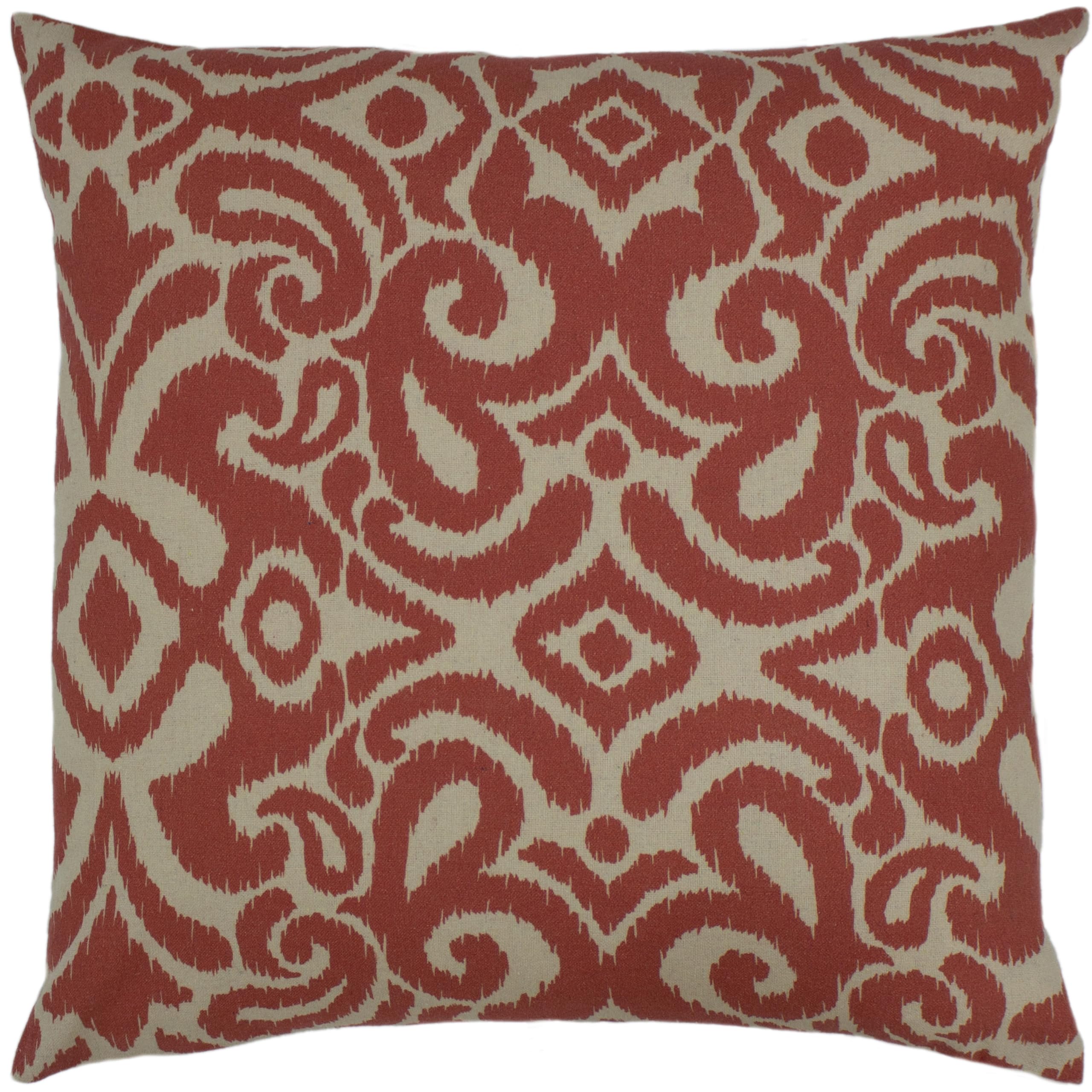 Coussin géométrique Rocco furn. garni de plumes pour canapé