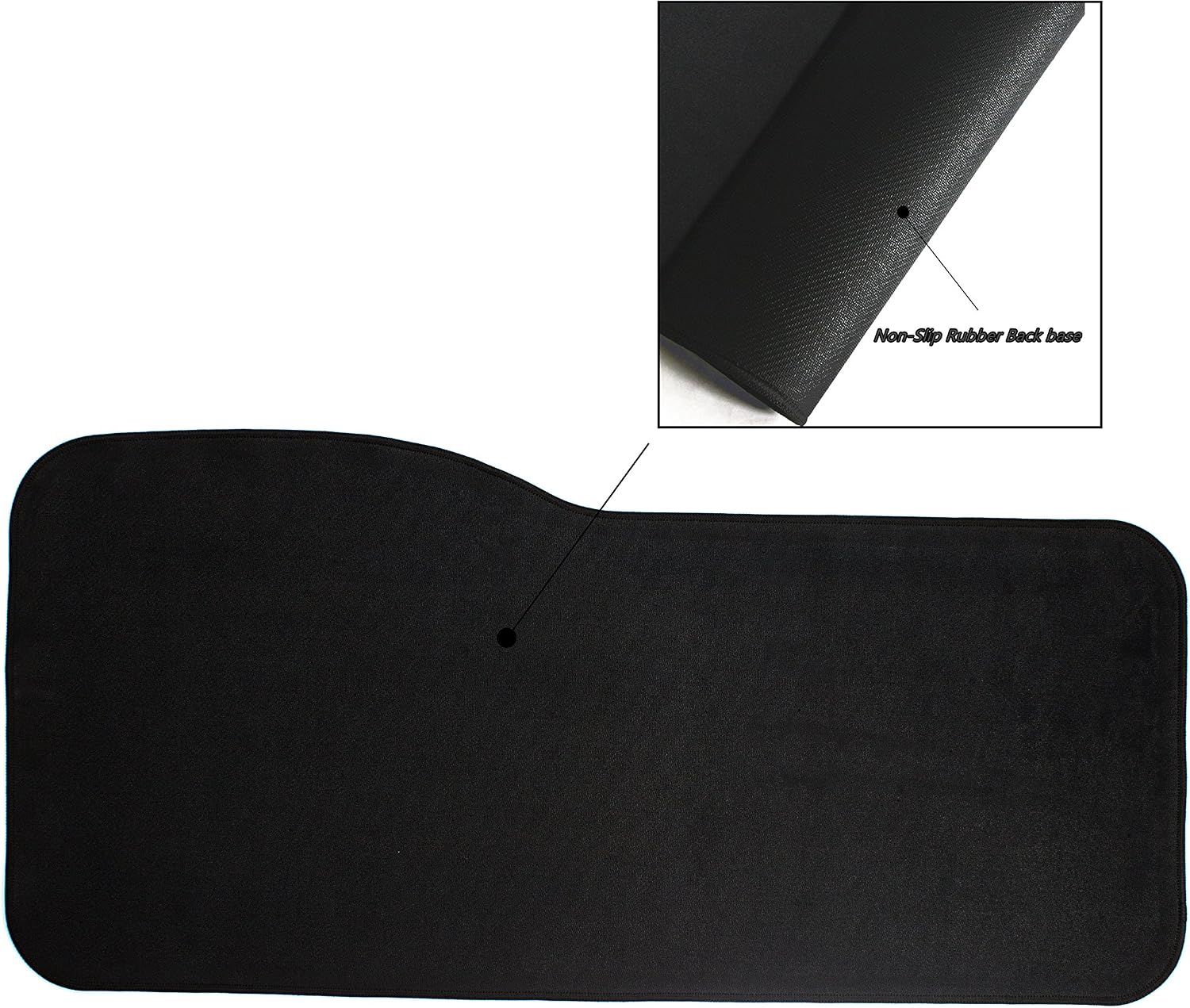BRILA Extended Mouse pad - Curve Design Gaming Mouse pad - Stitched Edges & Skid Proof Rubber Base - 29" x 13.8" x 0.12" X-Large Mouse Keyboard Desk Mat for Computer Laptop (DVA)
