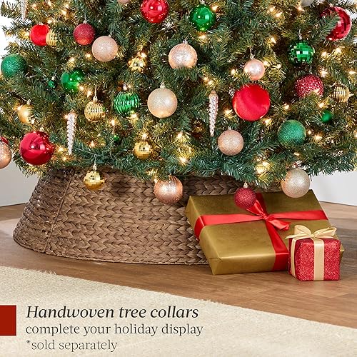 Miniatura 6 de Best Choice Products. Árbol de Navidad artificial con bisagras con luces incandescentes, soporte plegable, Metal Cloruro polivinílico, Verde, 6 pies