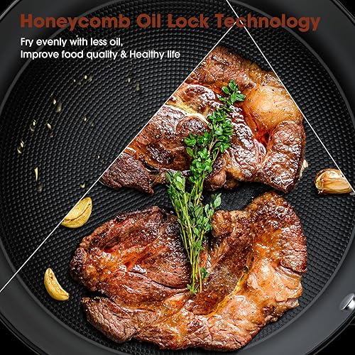 Miniatura 2 de imarku Sartén antiadherente, sartén de hierro fundido de 6 pulgadas, pequeña sartén antiadherente para cocinar, mini sartén de inducción portátil,