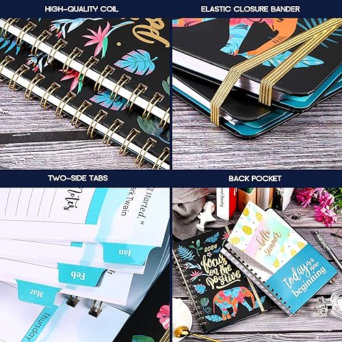 Miniatura 5 de Agenda 2023  Agenda semanal y mensual 2023 con pestañas mensuales enero de 2023 a diciembre de 2023 63 x 84 pulgadas tapa dura flexible con papel