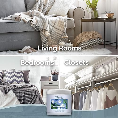 Miniatura 3 de Clear Air Gel absorbente de olores  Ambientador  Absorbe y elimina olores en baños, coches, barcos, caravanas y áreas de mascotas, hecho con aceites
