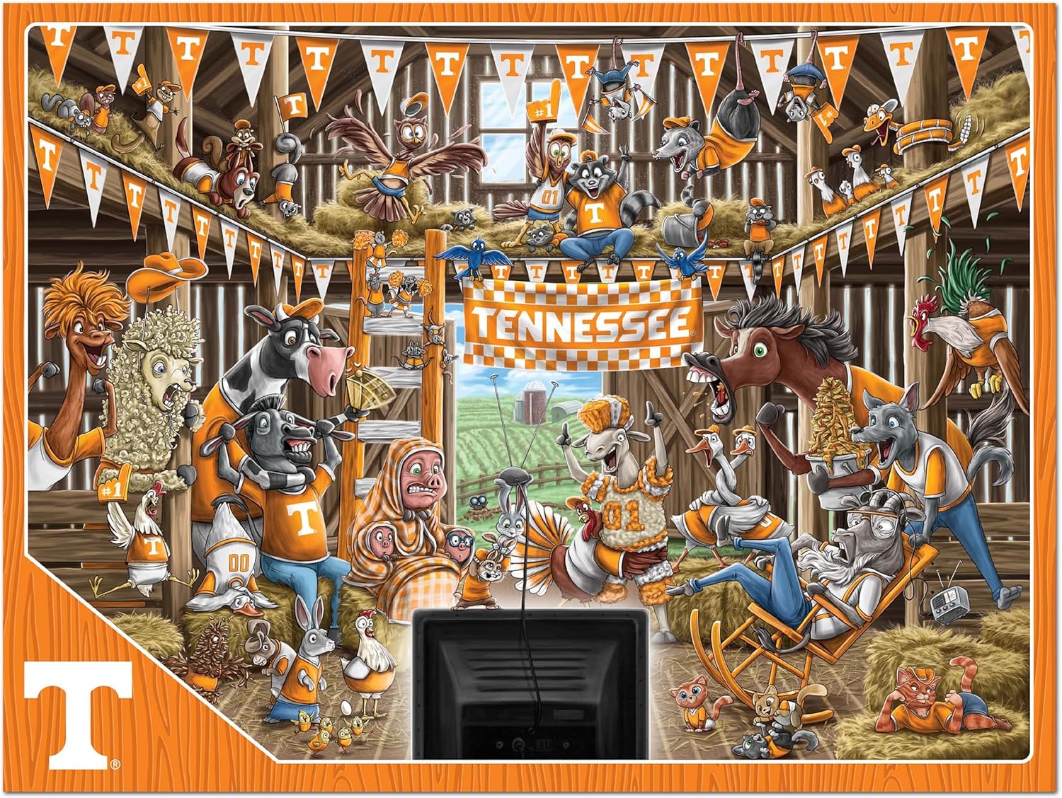 YouTheFan NCAA Barnyard Fans 500pc Puzzle