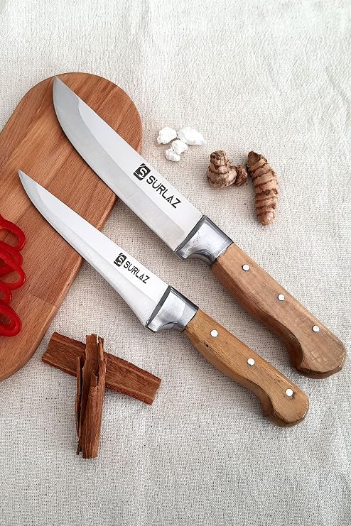 SürLaz Handmade Bıçak Seti 2 Parça Mutfak Bıçakları