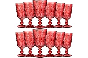 Vintage Red Goblets: A Touch of Class for Any Occasion