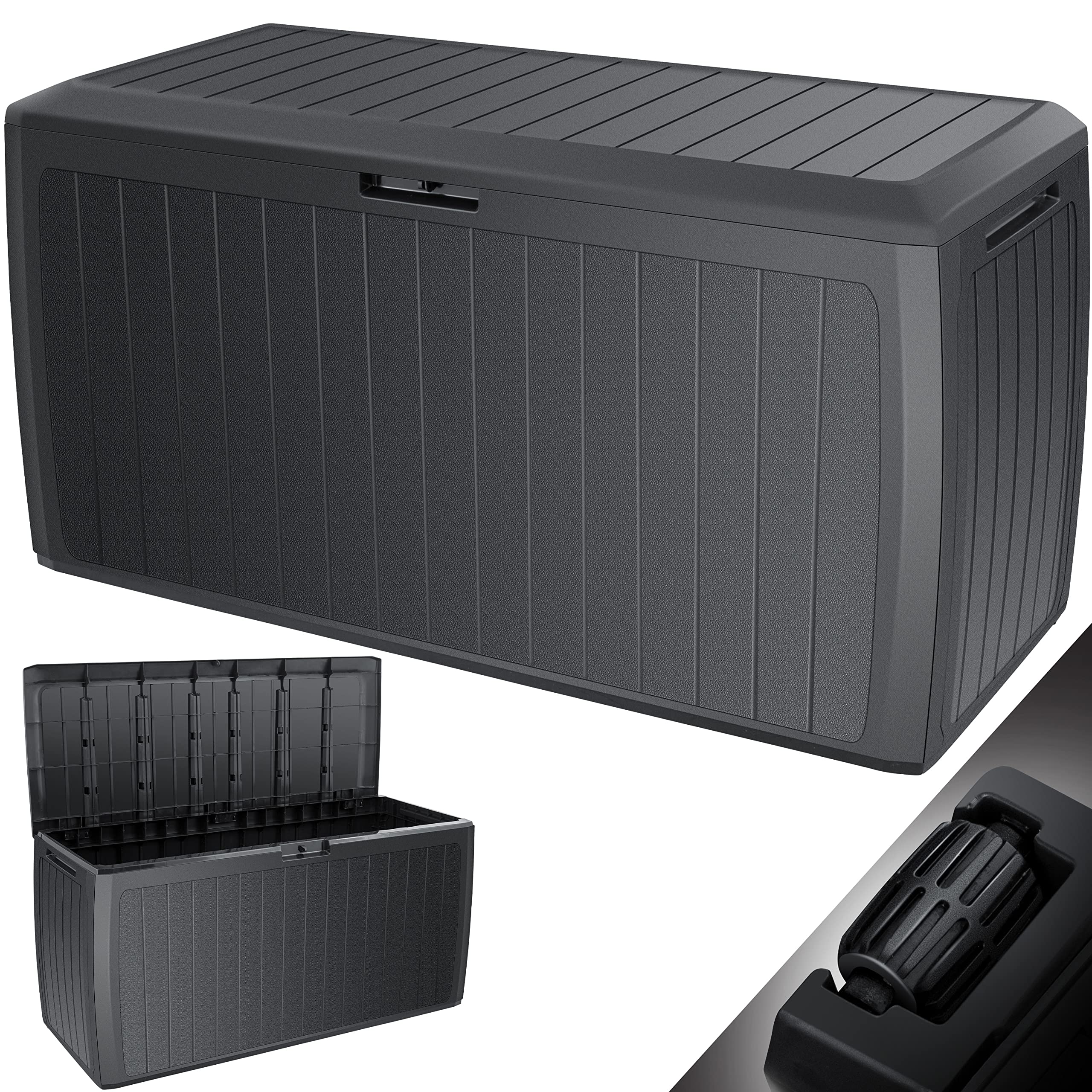 KESSER Box portacuscini Baule contenitore per cuscini 290 litri antracite