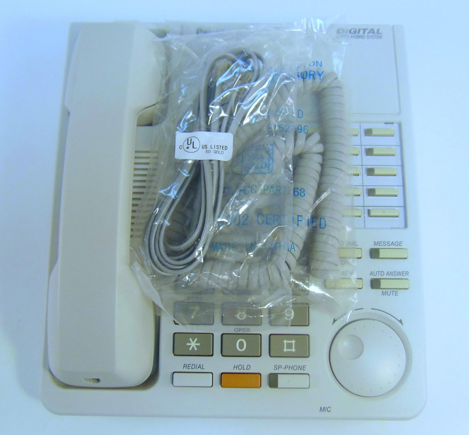 KX-T7425 Panasonic Digital 24 Button Speakerphone White (Renewed)