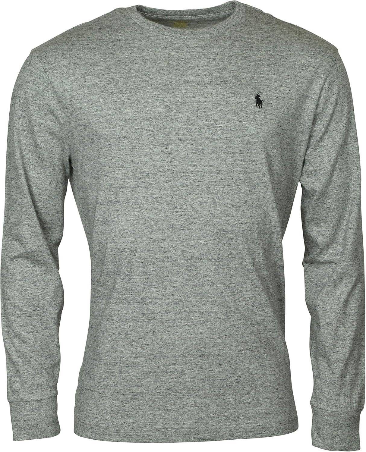 Polo Ralph Lauren Men's Crew Neck Long Sleeve Tee, Davk Vintage Heather, Medium