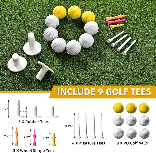 Miniatura 4 de DWVO Golf Hitting Mat, Mat for IndoorOutdoor, Top-Notch Artificial Turf Golf Practice Mats